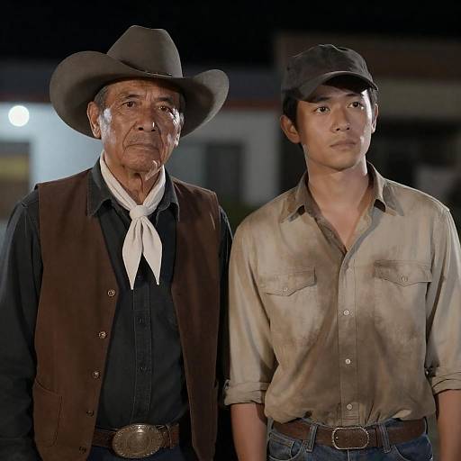 Night Portrait of Two Men