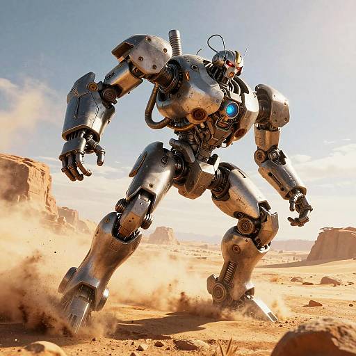 Titanfall Mech Powerful Desert Stomp