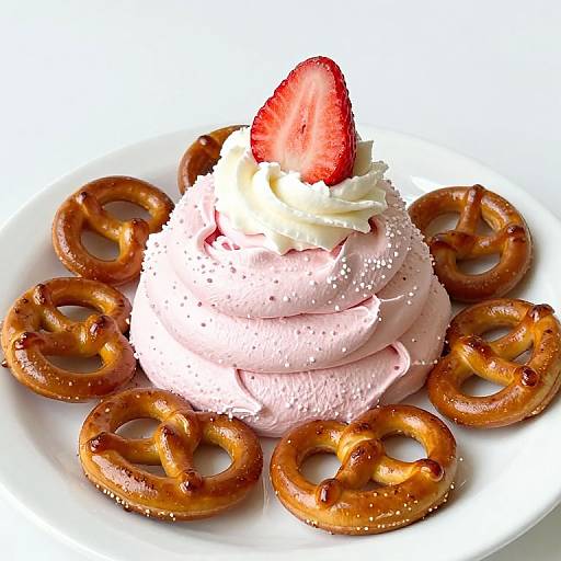 Strawberry Meringue Pretzel Dessert
