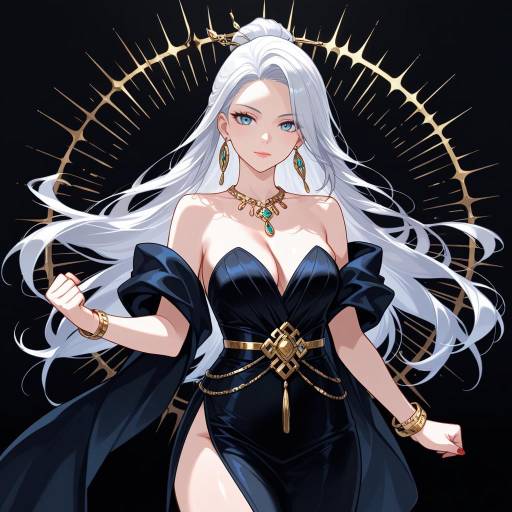 Elegant Solo Cowboy Shot of a Woman Elegant Solo Cowboy Shot of a Woman