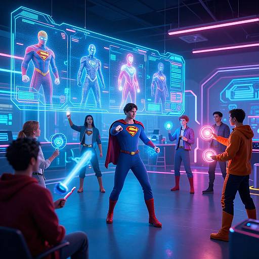 Futuristic Superhero Design Lab