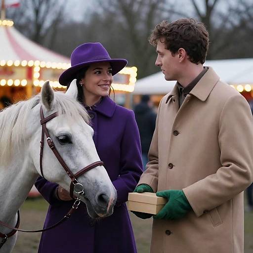 Carnival Romance at Dusk