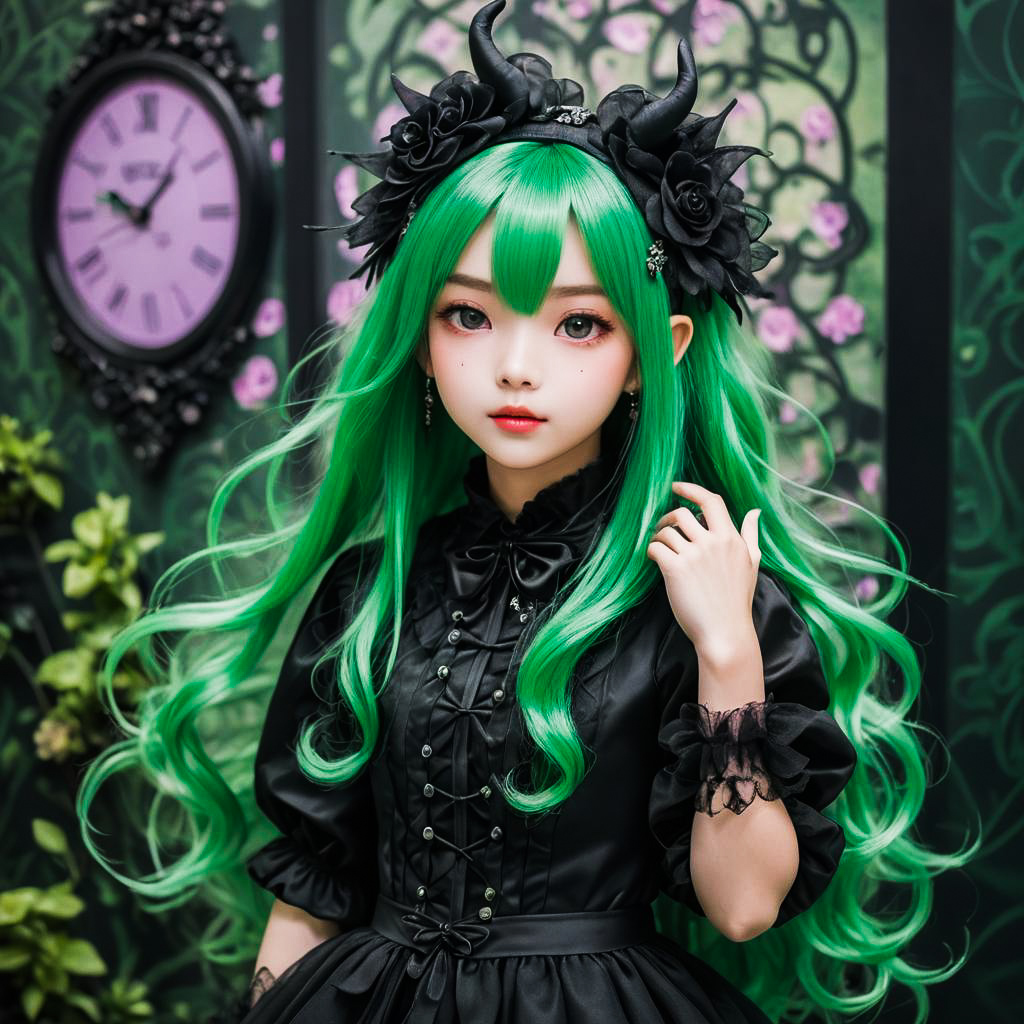 Whimsical Goth Girl Photo Shoot