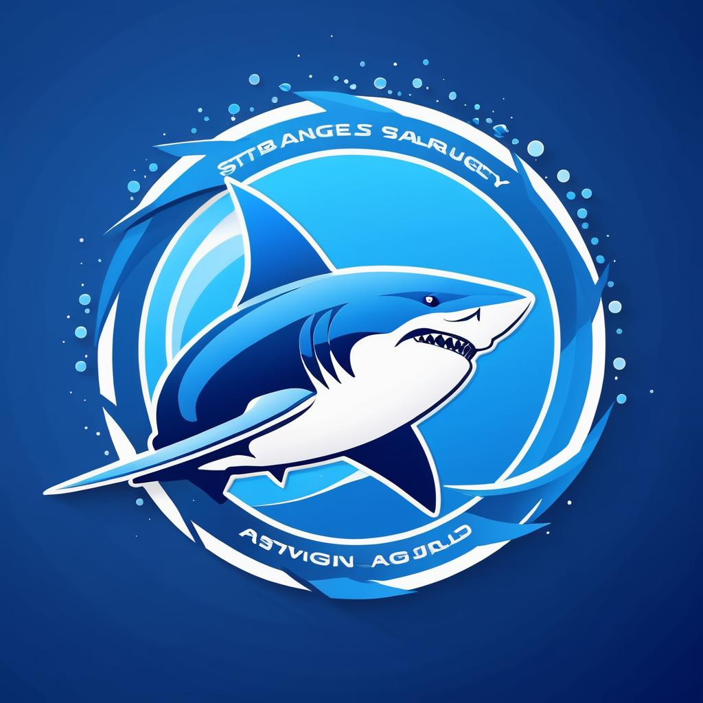 Dynamic Shark Logo Vector Design