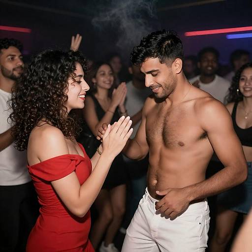 Vibrant Nightclub Dance Scene Photography