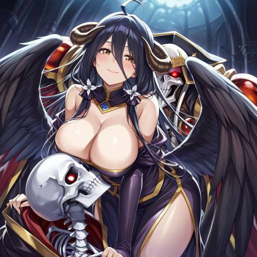 Illustration of Ainz ooal gown, overlord (maruyama) in the style of Ks (xephyrks)