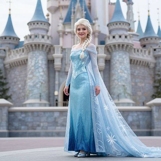 Elsa Inspired Blue Gown by Castle
