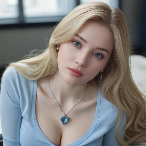 Blonde Beauty in Jewelry and Long Sleeves