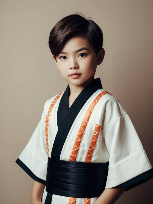 Boy in Sushi Inspired Costume