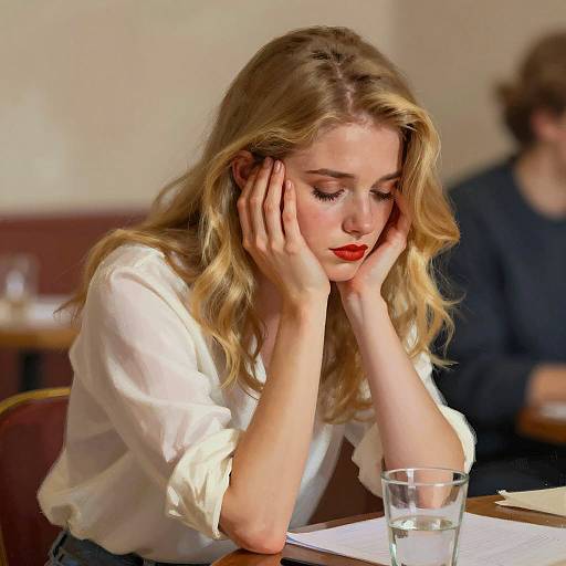 Melancholy Moment: Digital Painting of a Woman