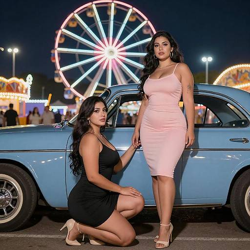 Night Carnival Glamour with Curvy Models
