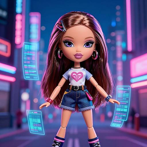Hyper-Realistic Bratz Doll AI Fashion
