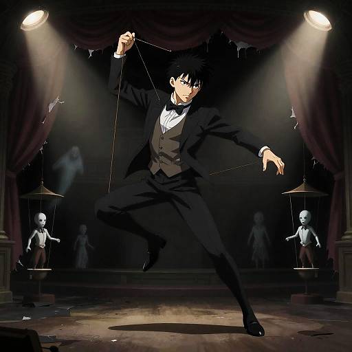 Eerie Marionette Puppeteer in Fujimoto Style
