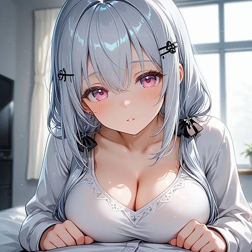 Illustration of Hakase fuyuki, nijisanji in the style of Picter