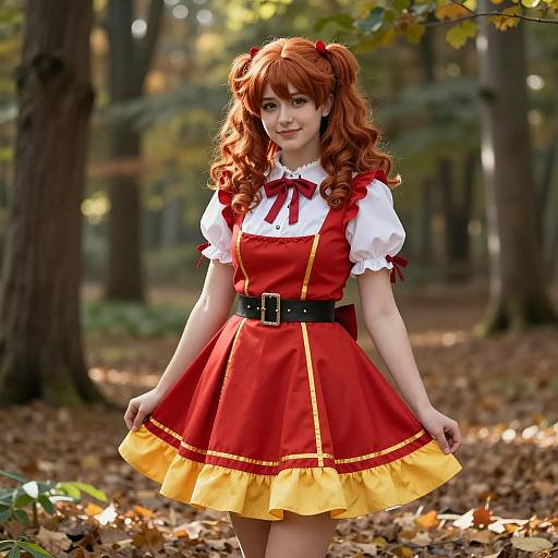 Anime Girl in Wendy's Inspired Cosplay