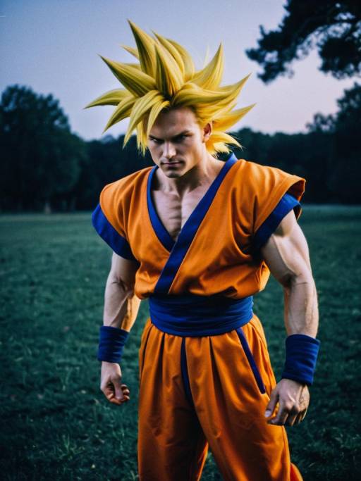 Twilight Portrait of Super Saiyan Man