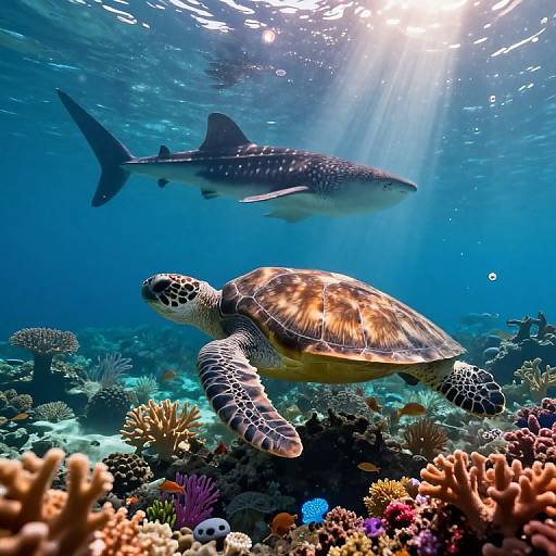 Enchanting Underwater Dance of Marine Giants