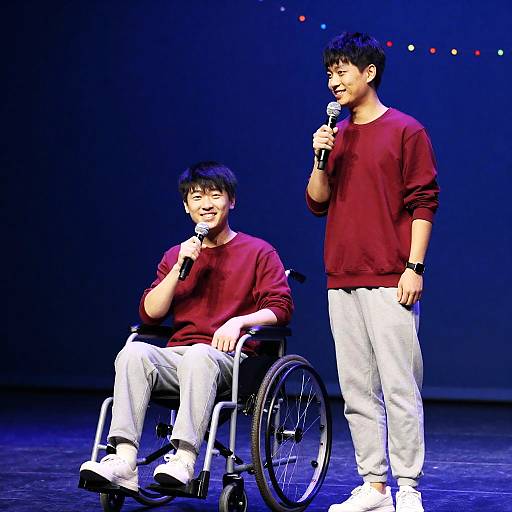 Inspiring Duo on Stage Performance