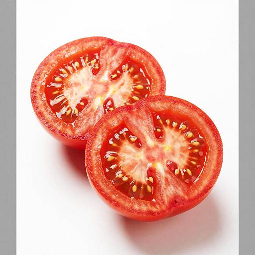 Vibrant Fresh Red Tomato Slices