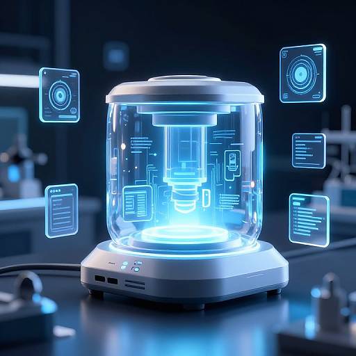 Futuristic AI PNG Generator Lab