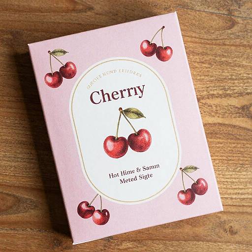 Vintage Pink Cherry Packaging Design