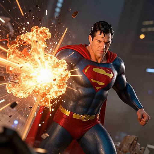 Superman Destroys Lex Luthor with Heat Vision