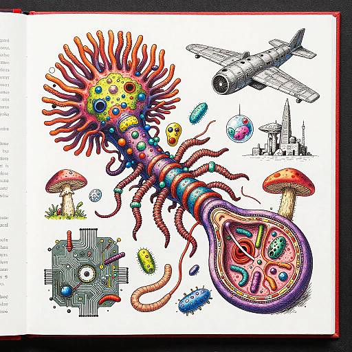 Eternity Colorful Surreal Mutant Diagram