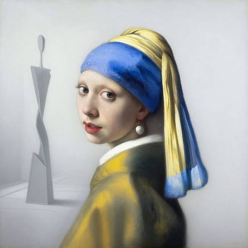 Digital art blending Rembrandt's 