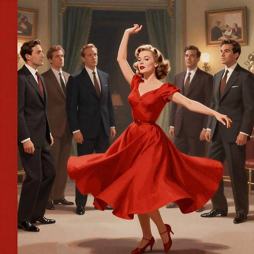 Energetic Dance Scene Movie Poster