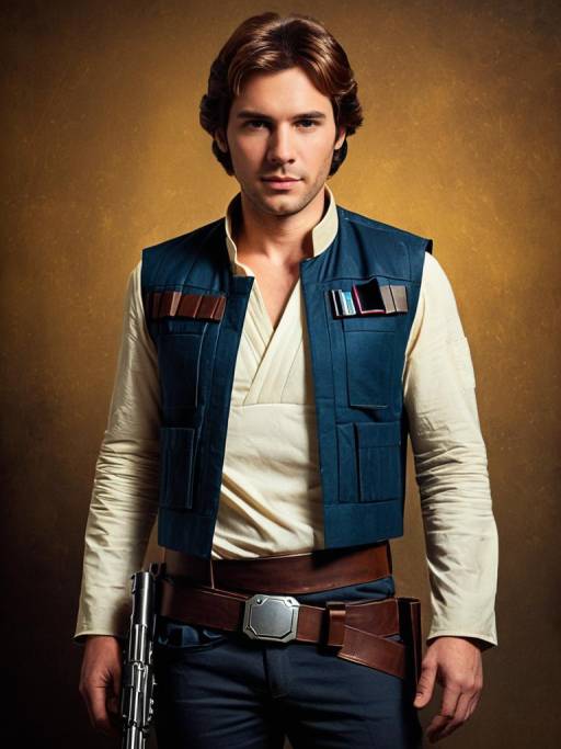 Man Wearing Han Solo Costume Cosplay