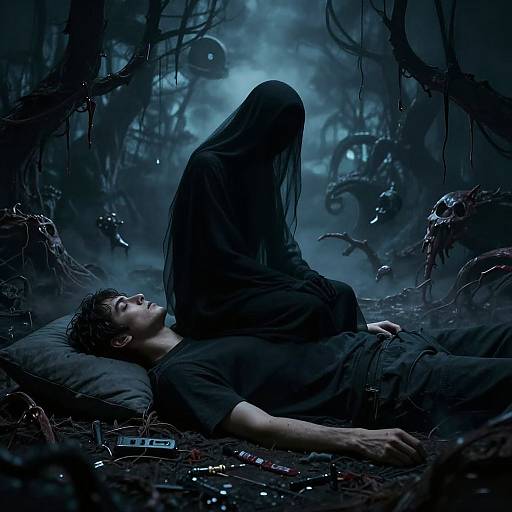 Sleep Paralysis Demon Illustration