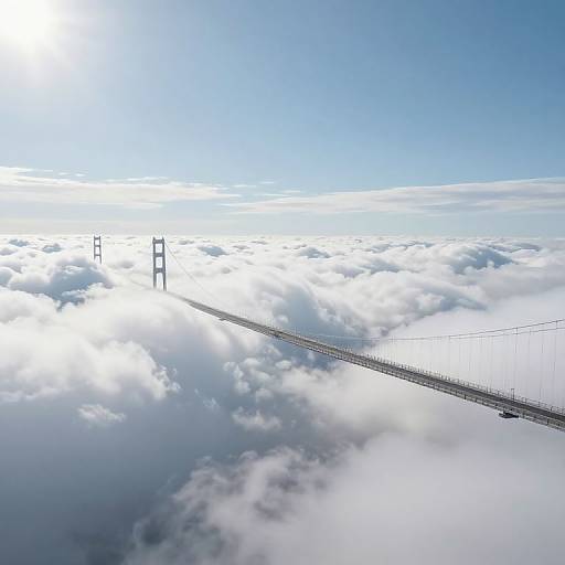 Ethereal Bridge Between Earth and Sky