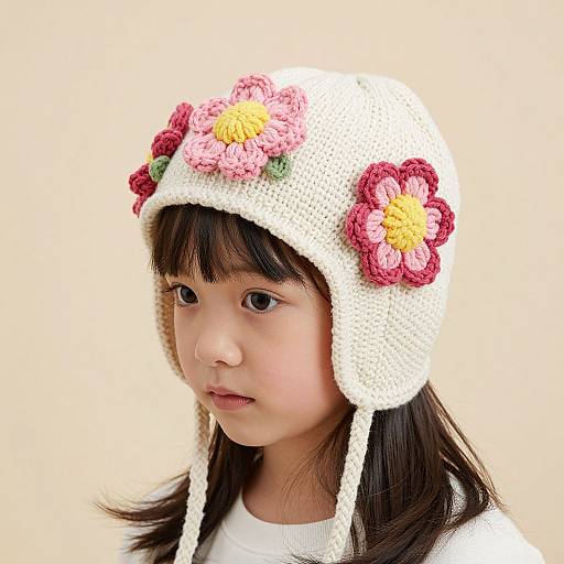 Trendy Toddler Crochet Flower Hat