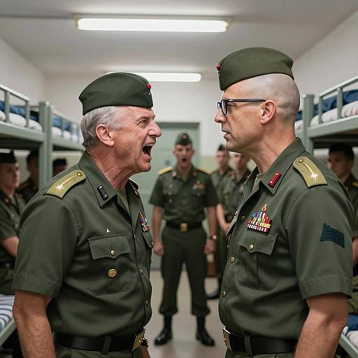 Intense Military Confrontation in Barracks