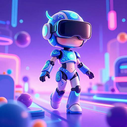 Kuki's Neon Virtual Reality Adventure