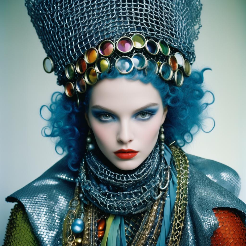 Whimsical Avant-Garde Fashion Portrait