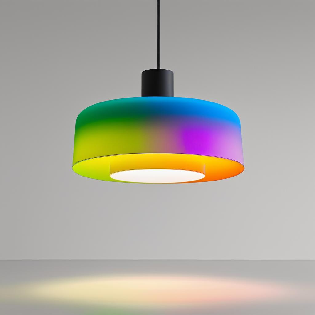 Artistic Pendant Lamp in Acidic Colors