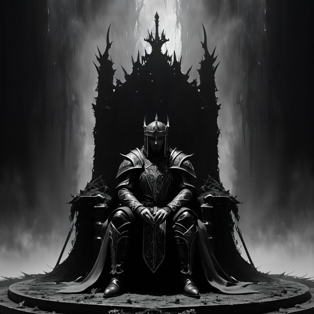 Forsaken Knight on Ash Throne