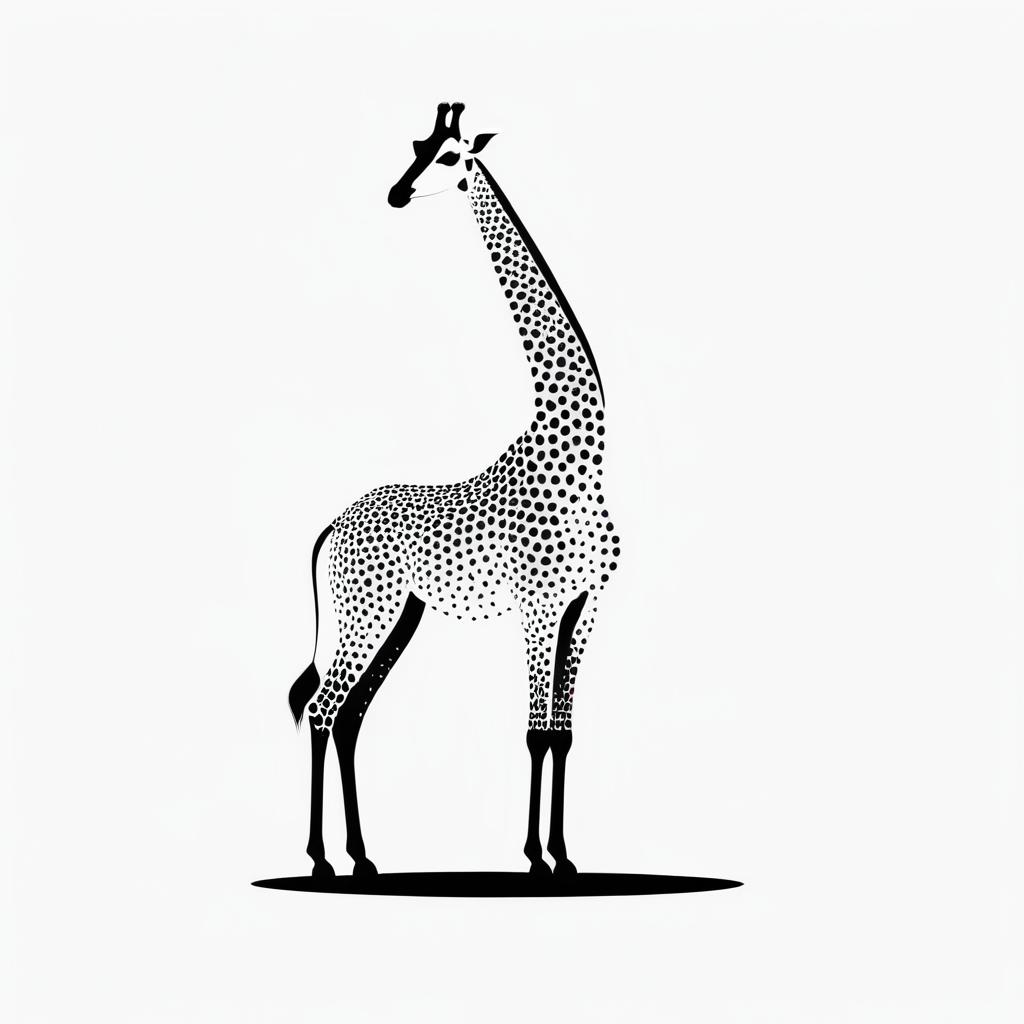 Modern Minimalist Giraffe Logo Design