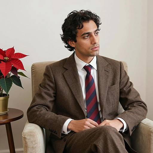 Classical Portrait of a Man in Tweed