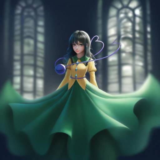 Ethereal Girl in Enchanted Moonlit Forest