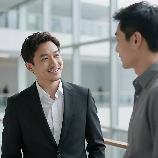 Business Partners in Modern Office Setting