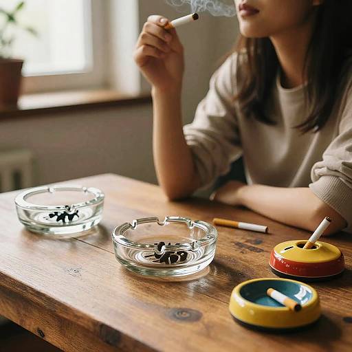 Elegant Retro Smoking Accessories Display