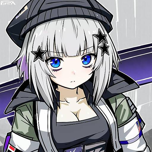 Illustration of Aa-12 (girls' frontline), girls' frontline in the style of Karukan (monjya)