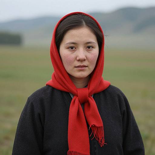 Altai Woman in Red Scarf 1932