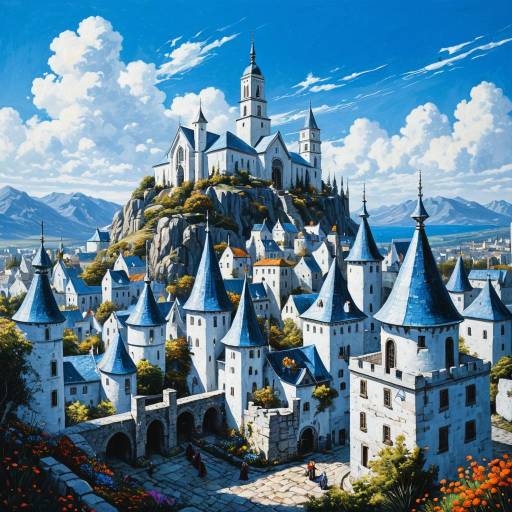 Enchanting Fantasy City of Mages