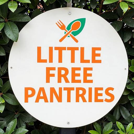Little Free Pantries Circular Sign