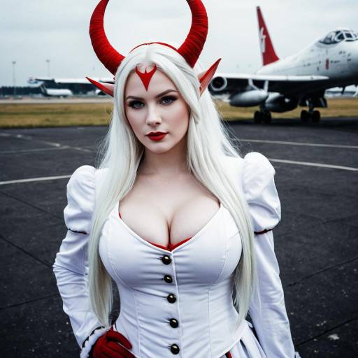 Cosplay photo of airfield princess. Costume clothes