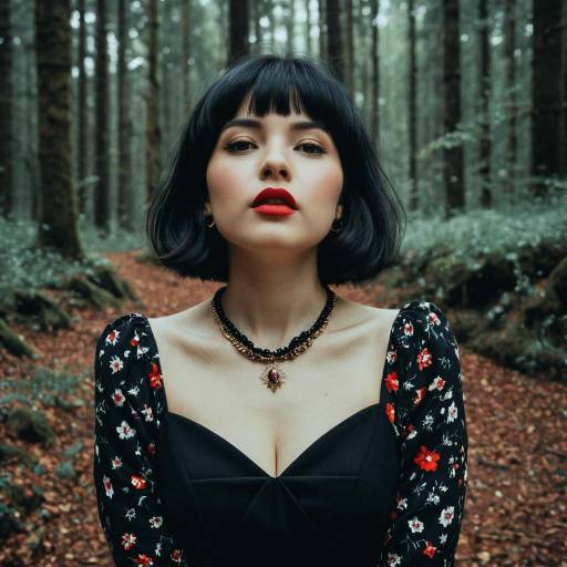 Enchanted Girl in a Magical Forest