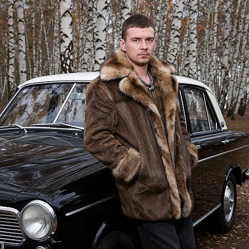 Handsome Russian Gentleman with Volga